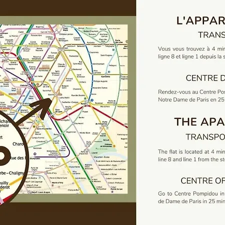 Appart 4pers#1 Bedroom#bastille#placedesvosges#ac Appartamento